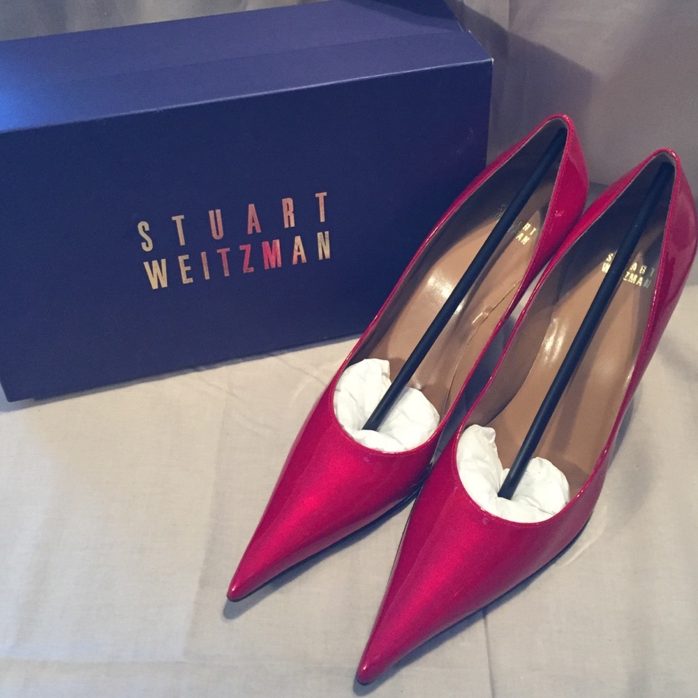 Stuart Weitzman Red patent leather 'Fever'
